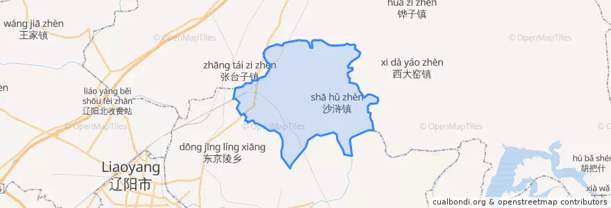 Mapa de ubicacion de Luodatai.