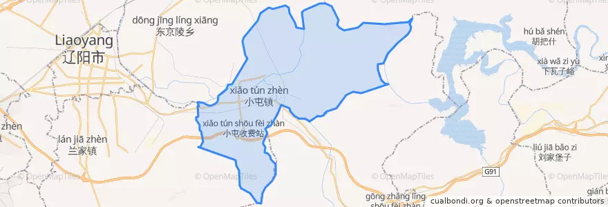 Mapa de ubicacion de 小屯镇.