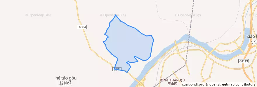 Mapa de ubicacion de Shujing Subdistrict.
