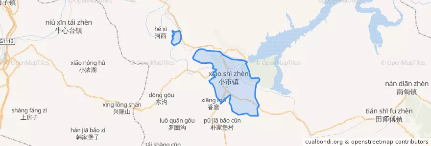 Mapa de ubicacion de Gaoyinge Subdistrict.