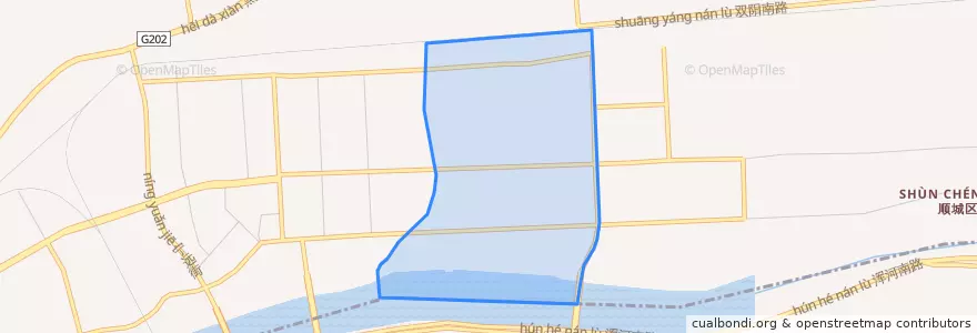 Mapa de ubicacion de 河东街道.