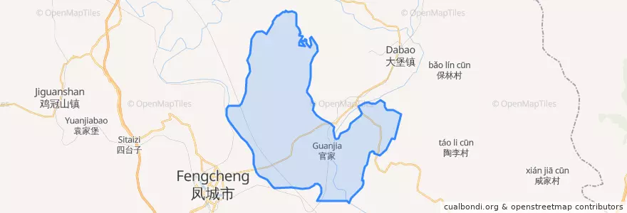 Mapa de ubicacion de 草河街道.