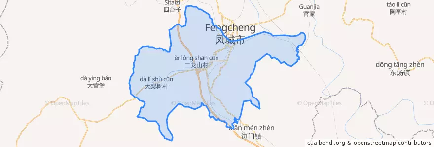Mapa de ubicacion de 凤山街道.