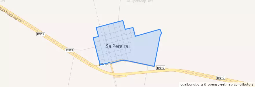 Mapa de ubicacion de Sa Pereira.