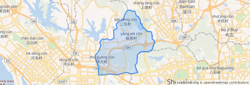 Mapa de ubicacion de 桃园街道.