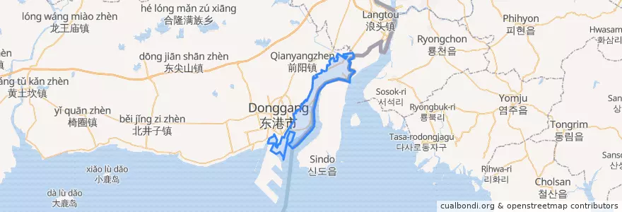 Mapa de ubicacion de 江海街道.