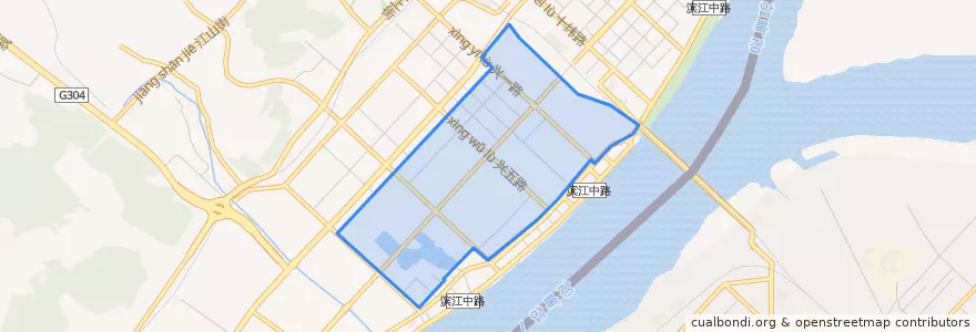 Mapa de ubicacion de 临江街道.