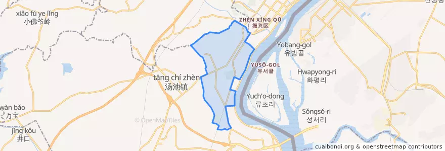 Mapa de ubicacion de 西城街道.