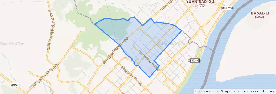 Mapa de ubicacion de 站前街道.