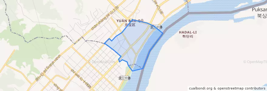 Mapa de ubicacion de 六道口街道.