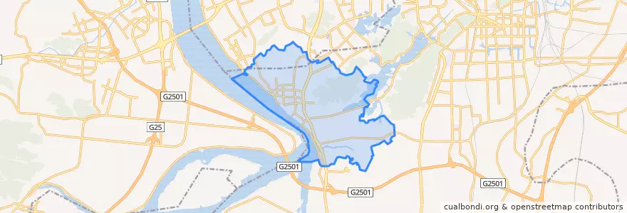 Mapa de ubicacion de 闻堰街道.