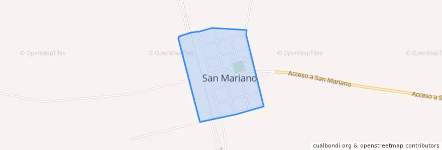 Mapa de ubicacion de San Mariano.