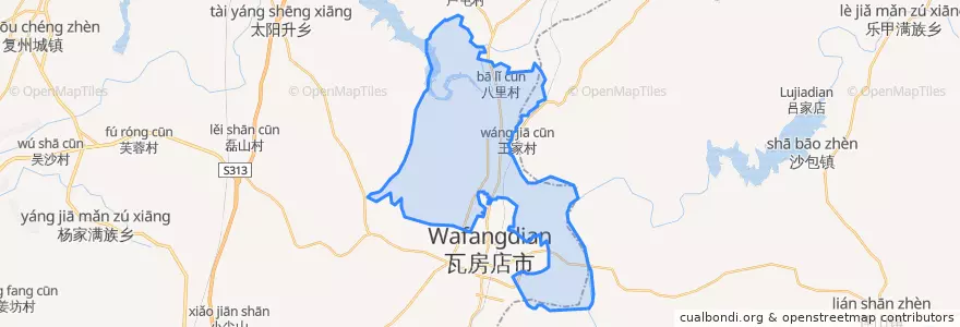 Mapa de ubicacion de Zhuhua Subdistrict.