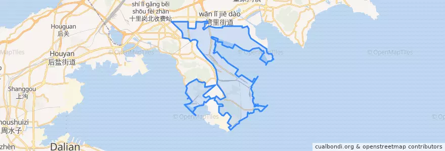 Mapa de ubicacion de 大孤山街道.