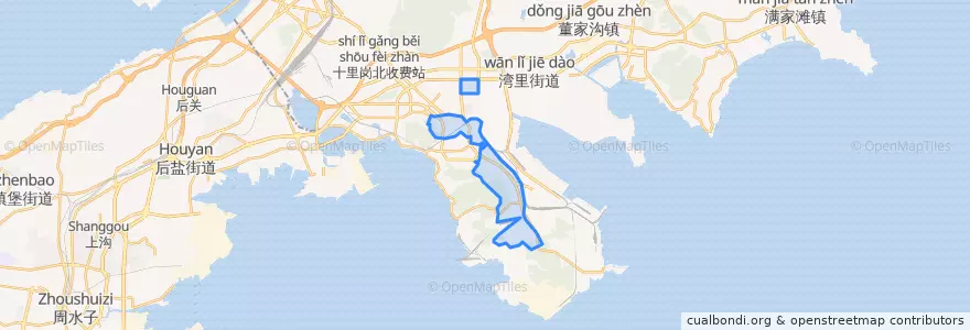 Mapa de ubicacion de 海青岛街道.