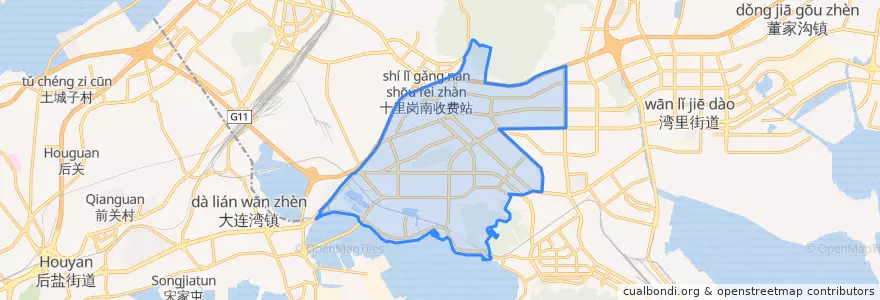 Mapa de ubicacion de 马桥子街道.