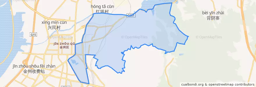 Mapa de ubicacion de 中长街道.