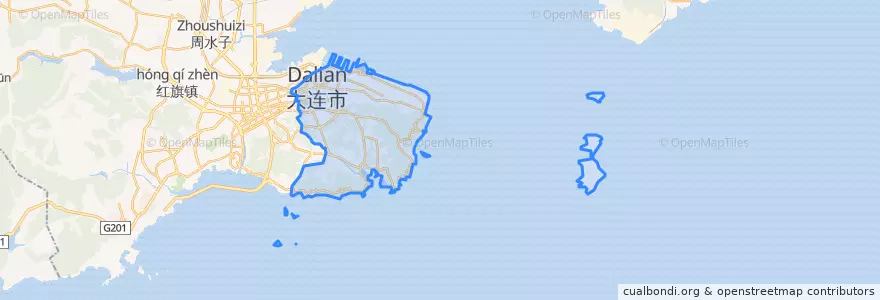 Mapa de ubicacion de Zhongshan District.