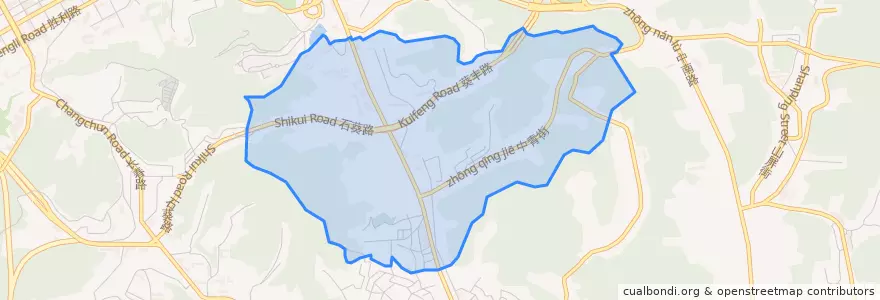 Mapa de ubicacion de 葵英街道.