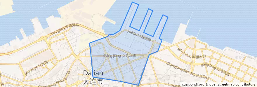 Mapa de ubicacion de 人民路街道.
