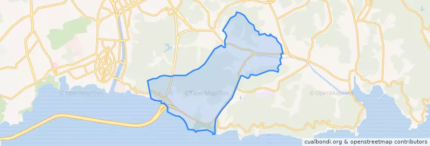 Mapa de ubicacion de Bayilu Subdistrict.