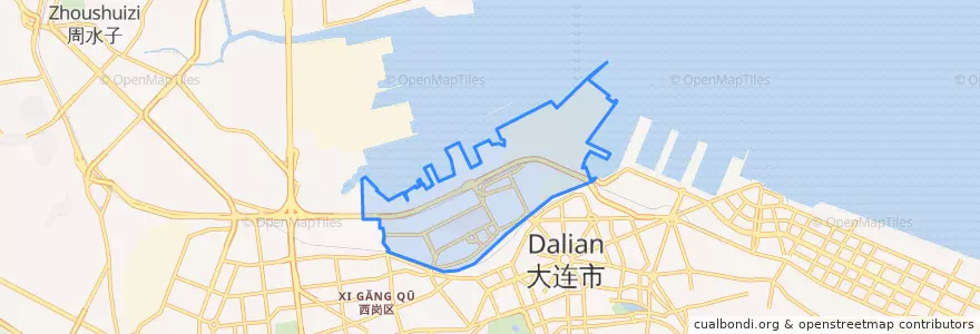 Mapa de ubicacion de 站北街道.