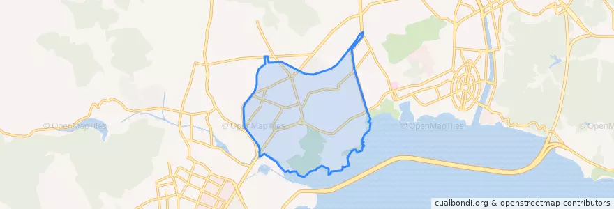 Mapa de ubicacion de Heishijiao Subdistrict.