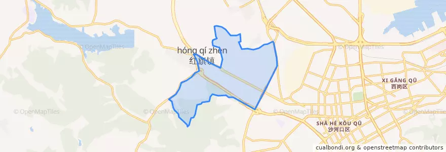 Mapa de ubicacion de 马栏街道.