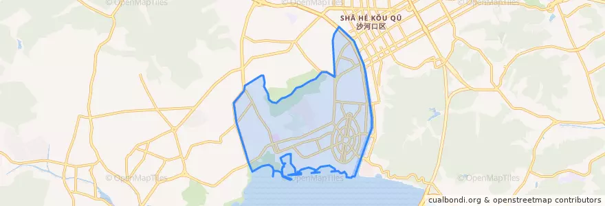 Mapa de ubicacion de 星海湾街道.