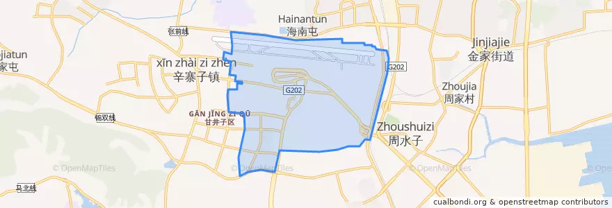 Mapa de ubicacion de 机场街道.