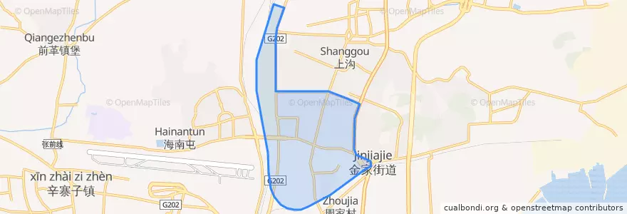 Mapa de ubicacion de Xinghua Subdistrict.