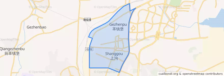 Mapa de ubicacion de Zhonghualu Subdistrict.