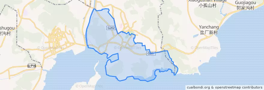 Mapa de ubicacion de Desheng Subdistrict.
