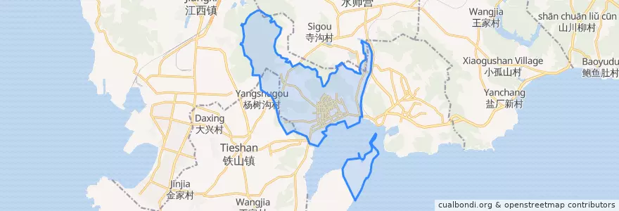 Mapa de ubicacion de 光荣街道.