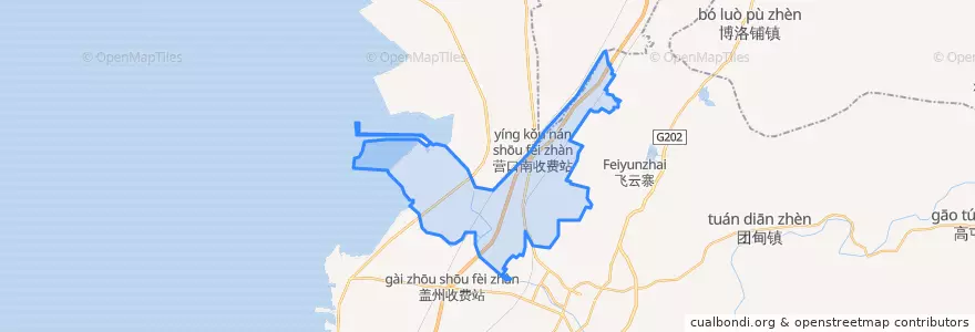 Mapa de ubicacion de Xihai Subdistrict.