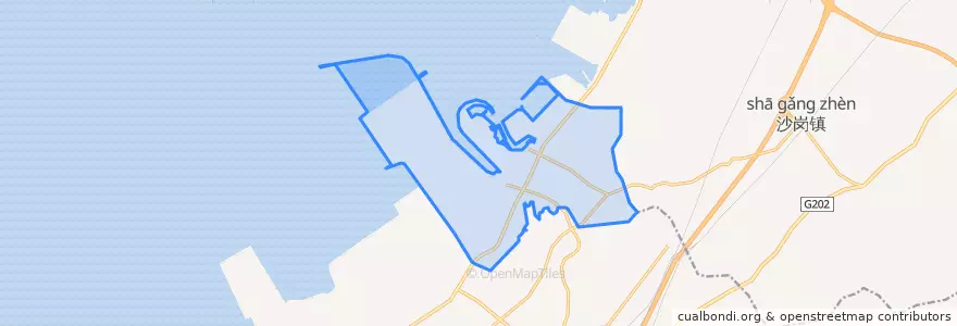 Mapa de ubicacion de 望海街道.
