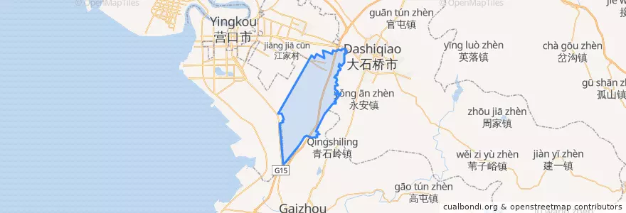 Mapa de ubicacion de Liushu.