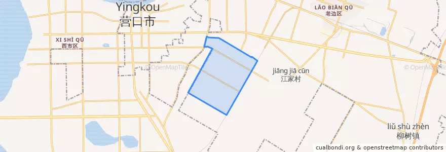 Mapa de ubicacion de 营口市中小企业创业园区.