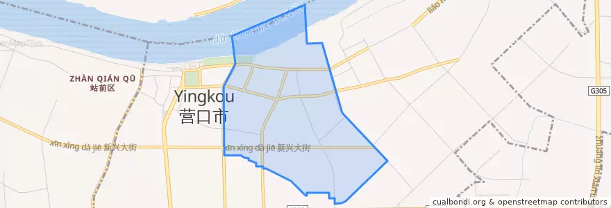Mapa de ubicacion de Jianshe Subdistrict.