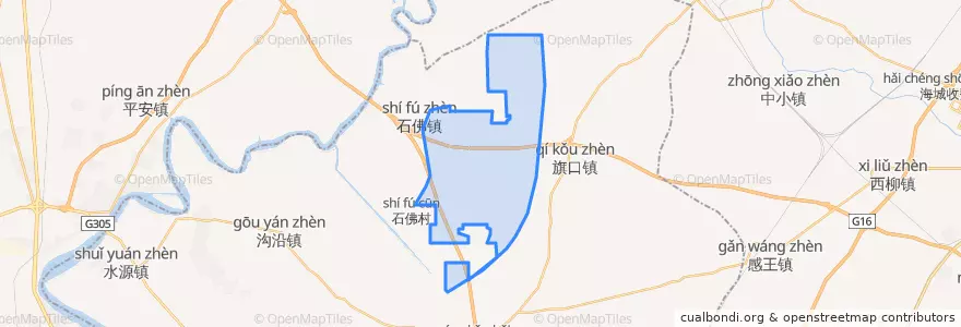 Mapa de ubicacion de Xinjian Subdistrict.