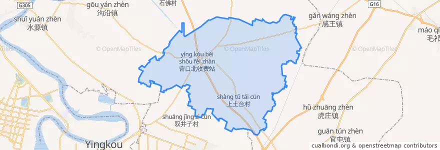 Mapa de ubicacion de 高坎镇.