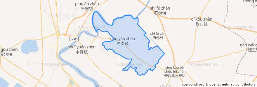 Mapa de ubicacion de Gouyan.