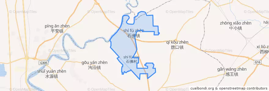 Mapa de ubicacion de 石佛镇.