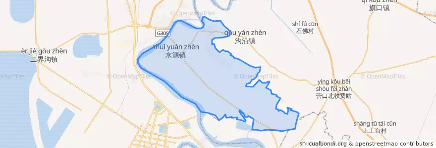 Mapa de ubicacion de Shuiyuan.