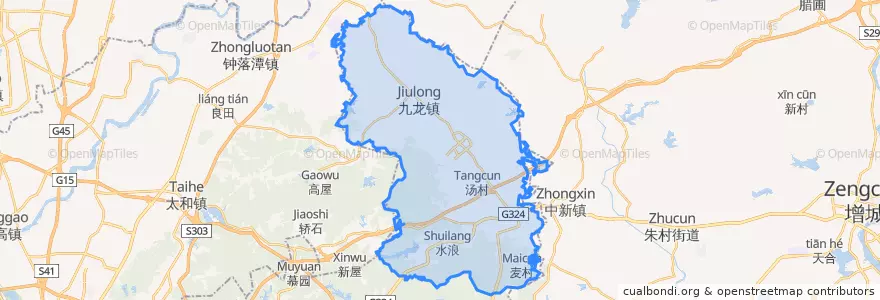 Mapa de ubicacion de 龙湖街道.