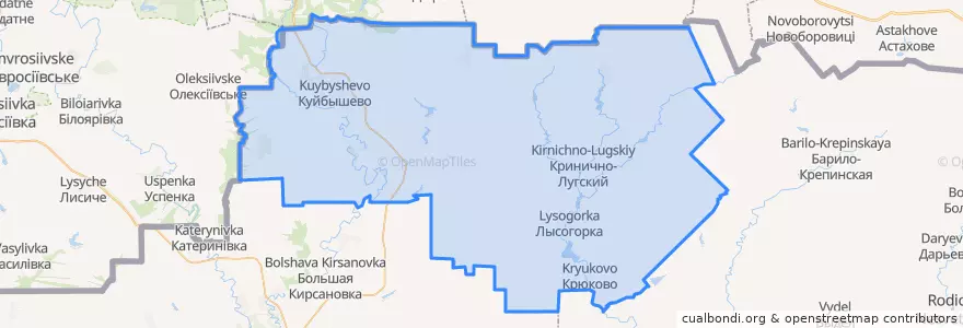 Mapa de ubicacion de Kujbyševskij rajon.