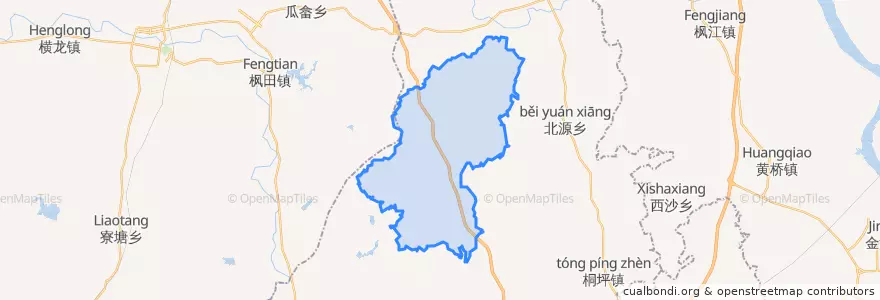 Mapa de ubicacion de 大冲乡.