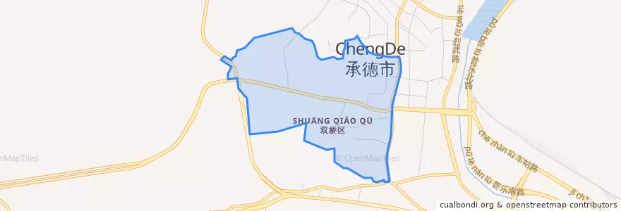 Mapa de ubicacion de 石洞子沟街道.