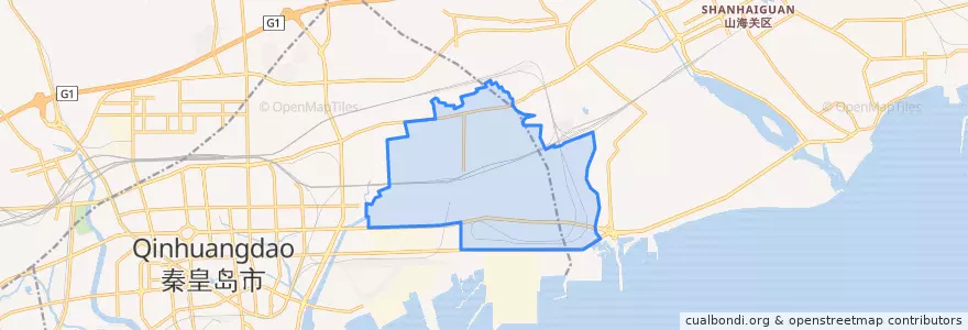 Mapa de ubicacion de Donggang.