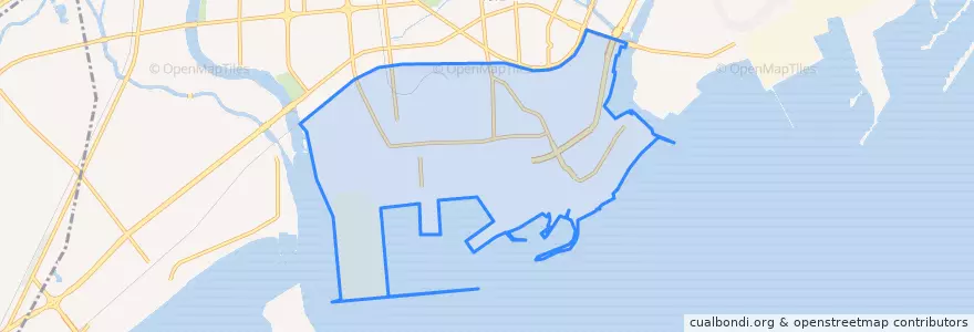 Mapa de ubicacion de 海滨路街道.